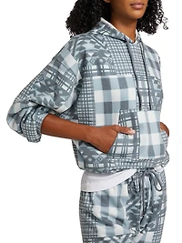 Patchwork Printed Hoodie