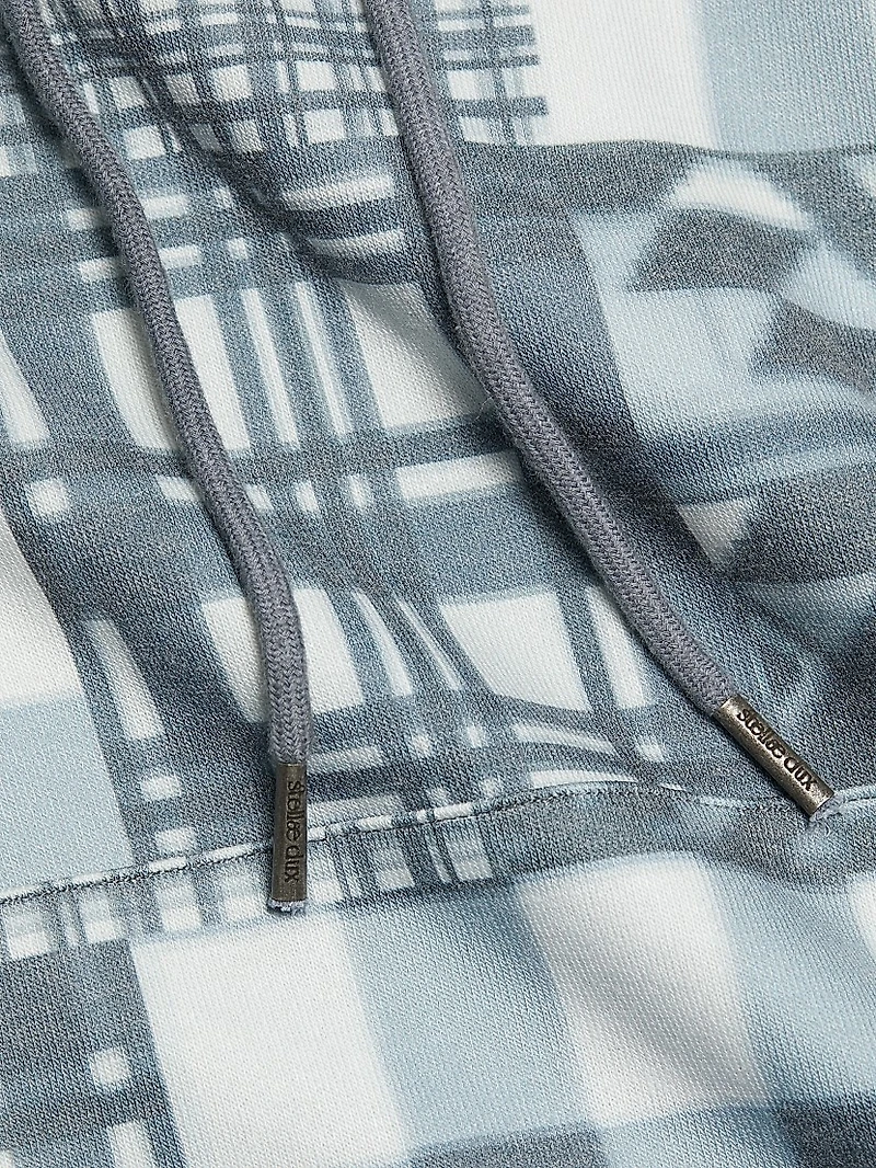 Patchwork Printed Hoodie