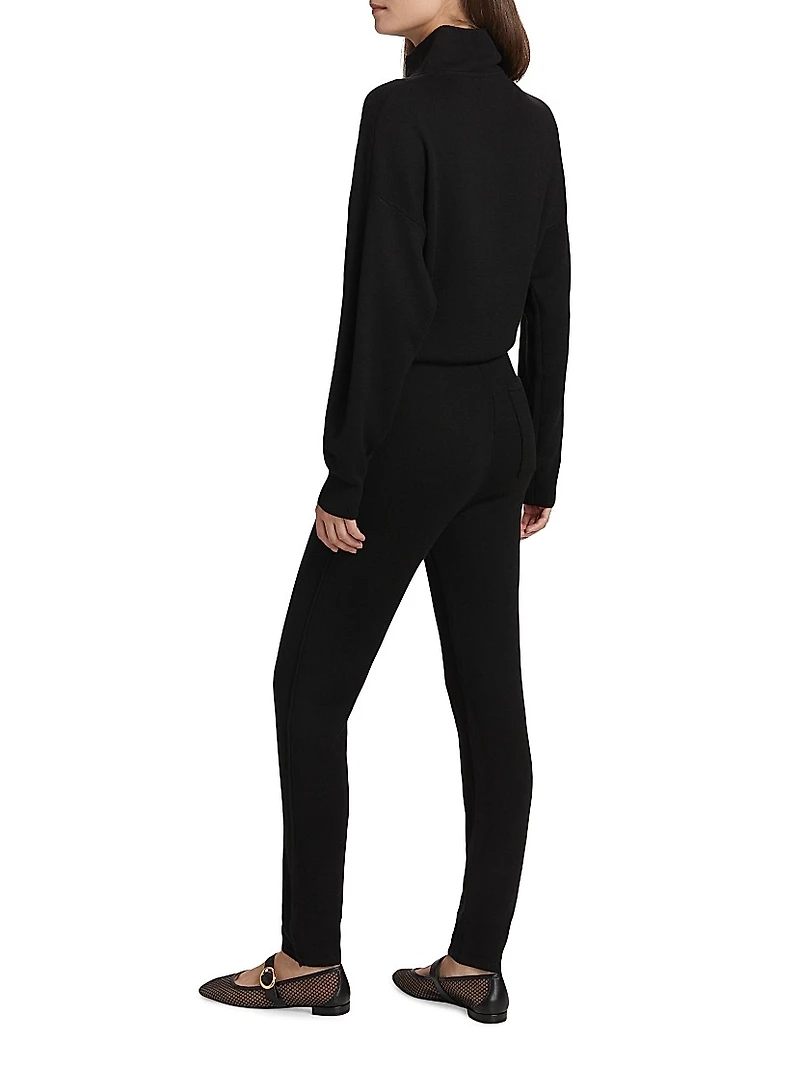 Knit Drawstring-Waist Jumpsuit