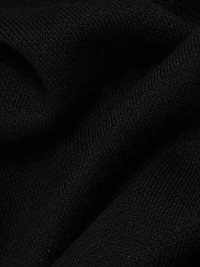 Knit Johnny-Collar Minidress