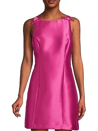 Chesca Satin Bow Minidress