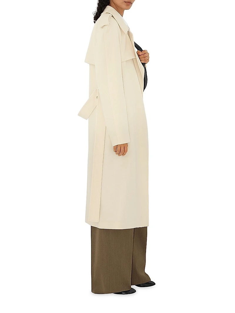 Cashmere Belted Wrap Coat