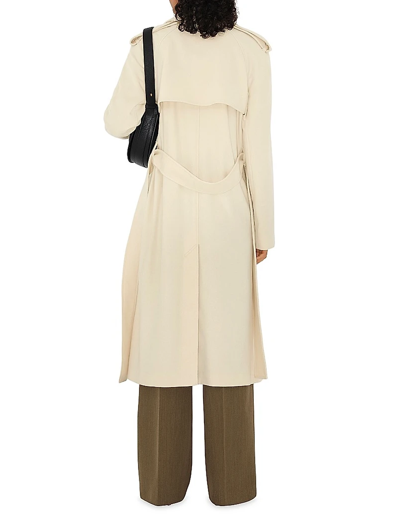 Cashmere Belted Wrap Coat