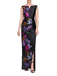 Helene Peony Bouquet Column Gown
