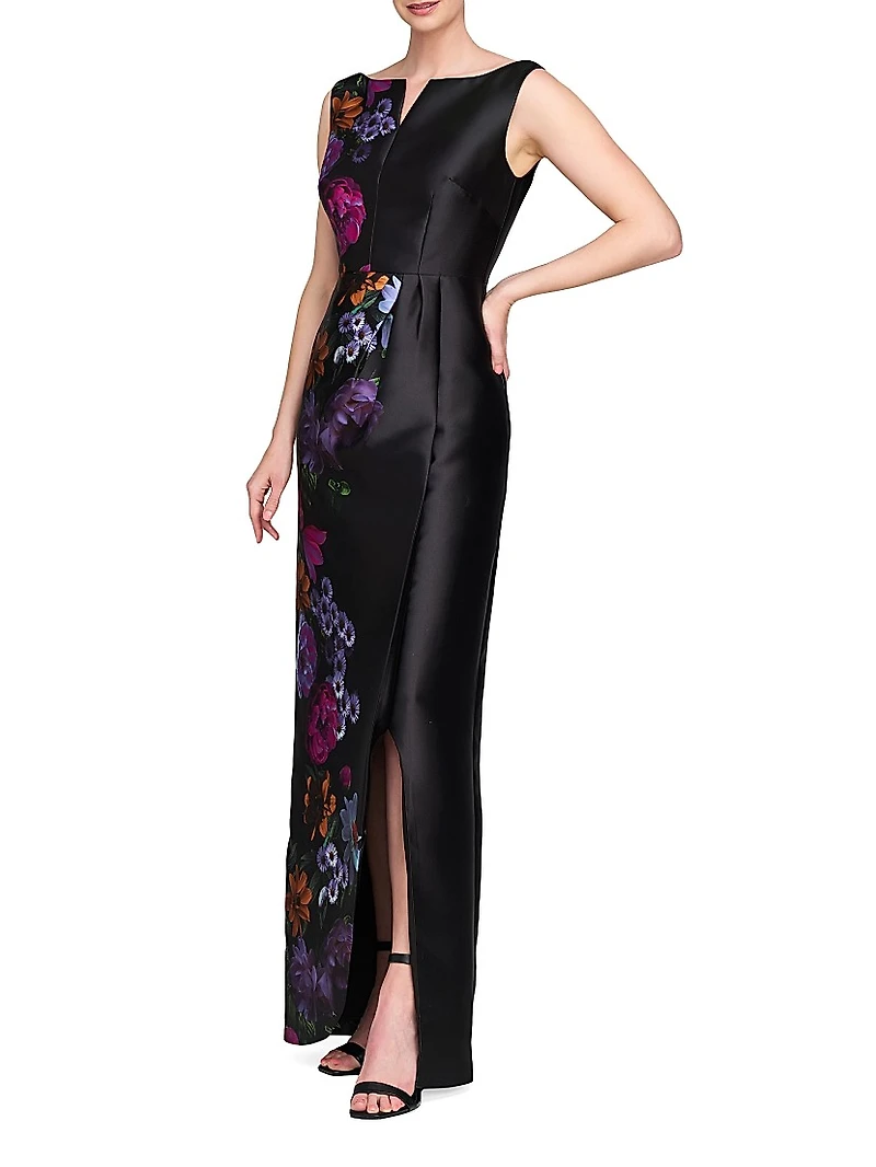 Helene Peony Bouquet Column Gown