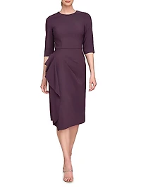 Esther Stretch Crêpe Cocktail Dress