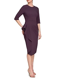 Esther Stretch Crêpe Cocktail Dress