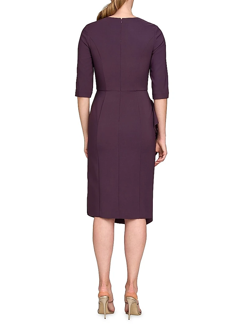 Esther Stretch Crêpe Cocktail Dress