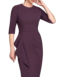 Esther Stretch Crêpe Cocktail Dress