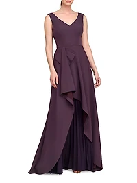 Aster Draped Flare Gown