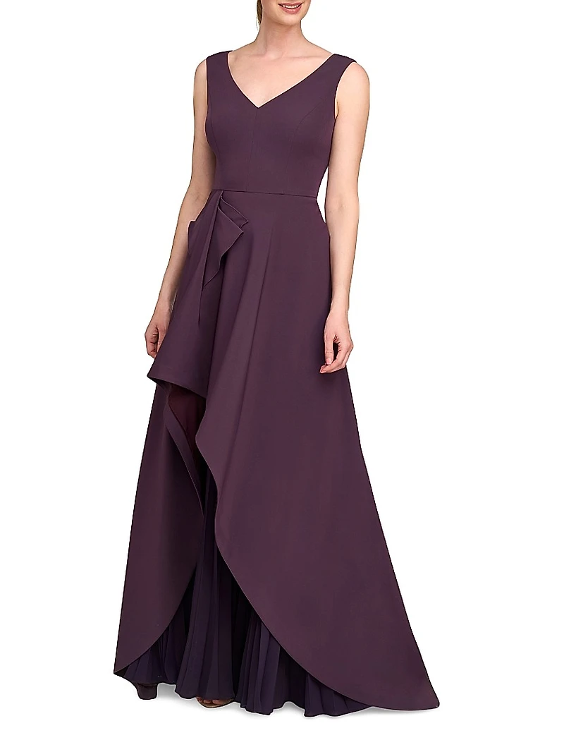 Aster Draped Flare Gown
