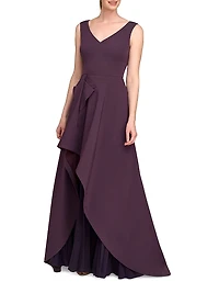 Aster Draped Flare Gown