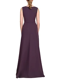 Aster Draped Flare Gown