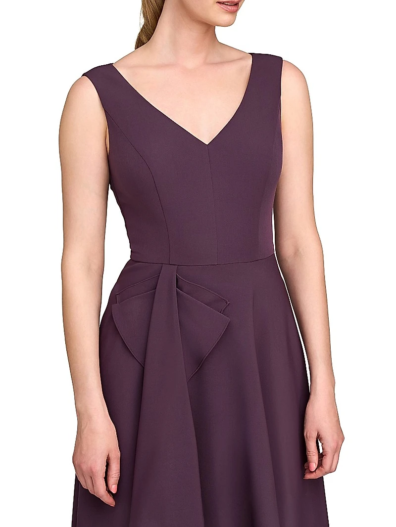Aster Draped Flare Gown