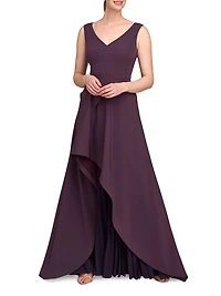 Aster Draped Flare Gown