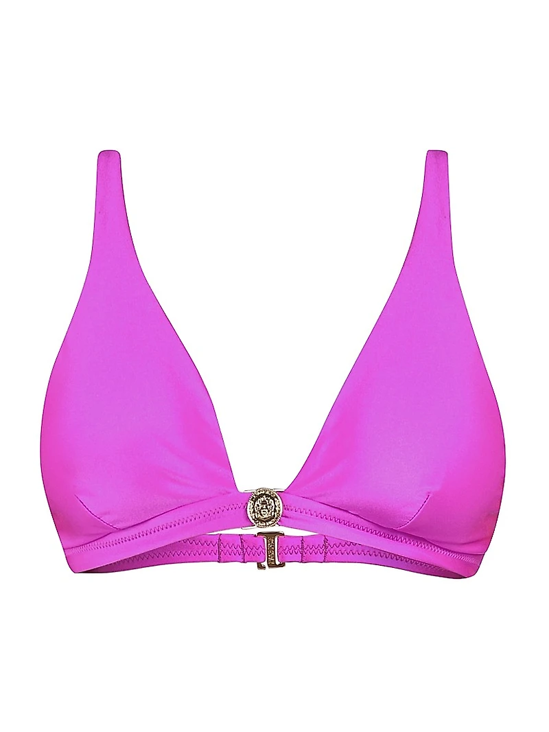 Shimmer Solids Lexie Triangle Bikini Top