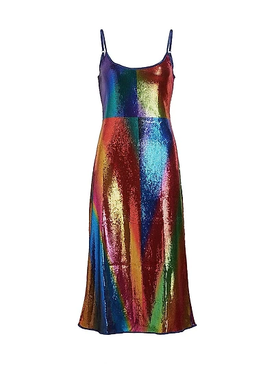 Sequined Spectral Gradient Slipdress