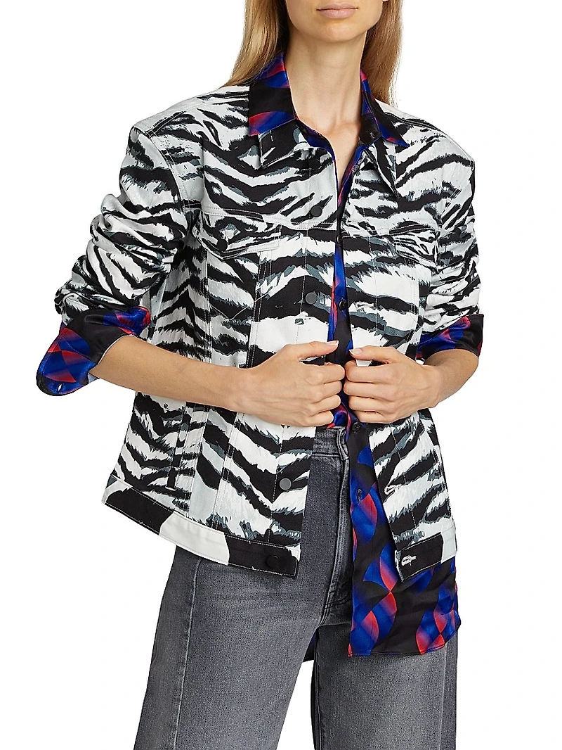 Snow Tiger Denim Jacket