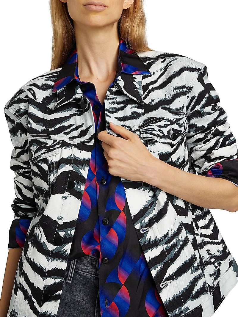 Snow Tiger Denim Jacket