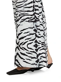 Snow Tiger Denim Maxi Skirt