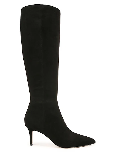 Lisa 70MM Tall-Shaft Wide-Calf Suede Boots