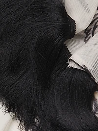 Iris Floral Chiffon Fringed Mini Sarong