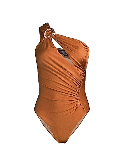 Groovy One-Shoulder One-Piece Swimsuit