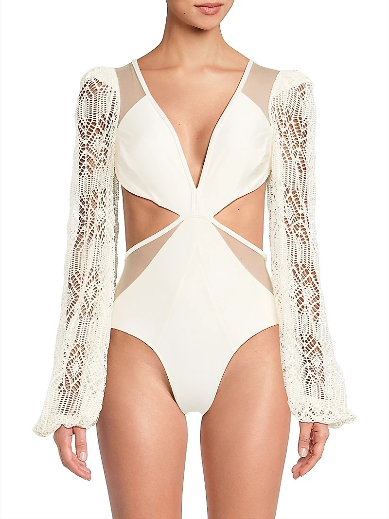 Jersey Sands Knit One-Piece Swimsuit