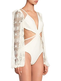 Jersey Sands Knit One-Piece Swimsuit