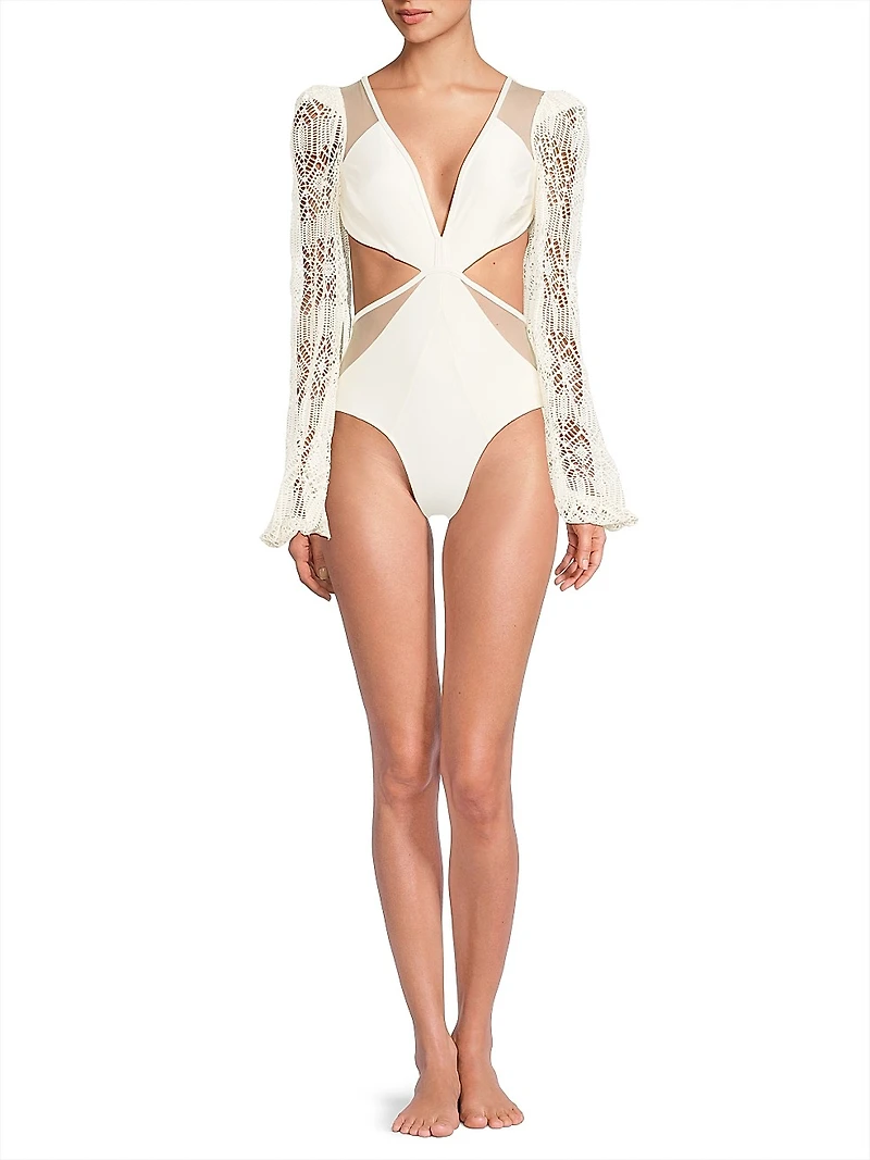 Jersey Sands Knit One-Piece Swimsuit