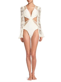 Jersey Sands Knit One-Piece Swimsuit