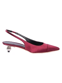35MM Silk Slingback Pumps