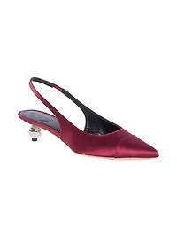 35MM Silk Slingback Pumps