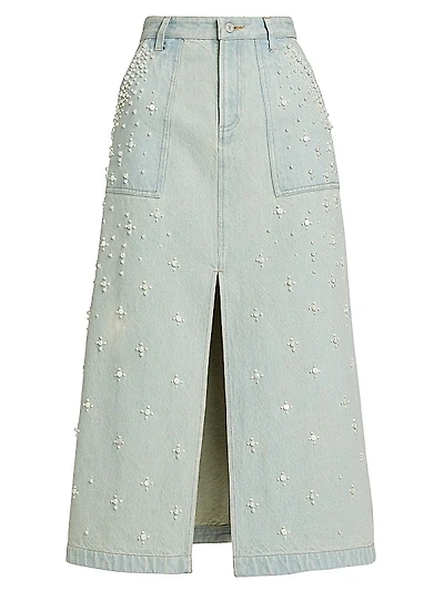 Perlette Denim Skirt