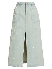 Perlette Denim Skirt