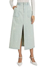 Perlette Denim Skirt