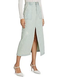 Perlette Denim Skirt
