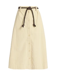 Carine Corduroy Midi-Skirt