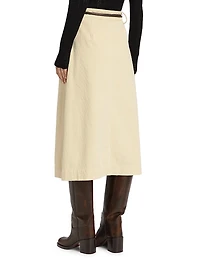 Carine Corduroy Midi-Skirt