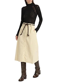 Carine Corduroy Midi-Skirt