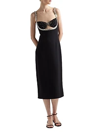 Embroidered Sablé Dress