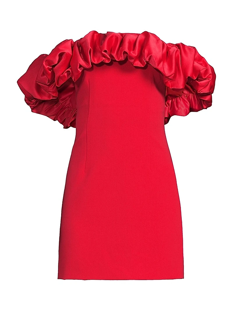 Ina Ruffle Off-The-Shoulder Dress