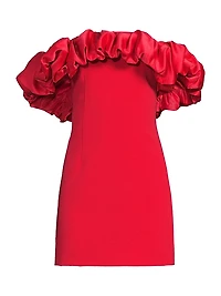 Ina Ruffle Off-The-Shoulder Dress