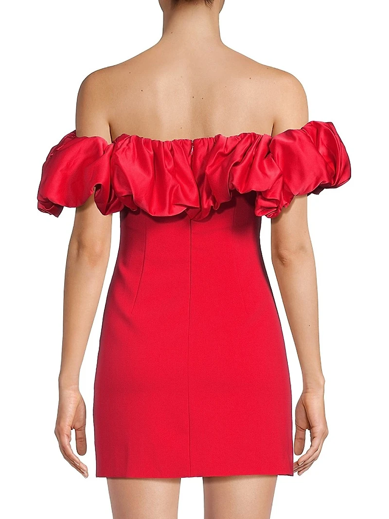 Ina Ruffle Off-The-Shoulder Dress