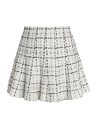 Zona Godet Tweed Miniskirt
