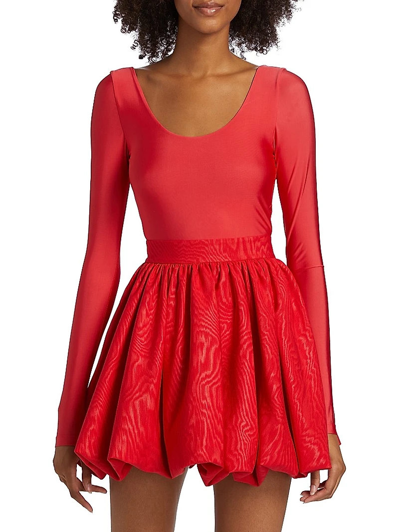 Chara Bubble-Hem Minidress