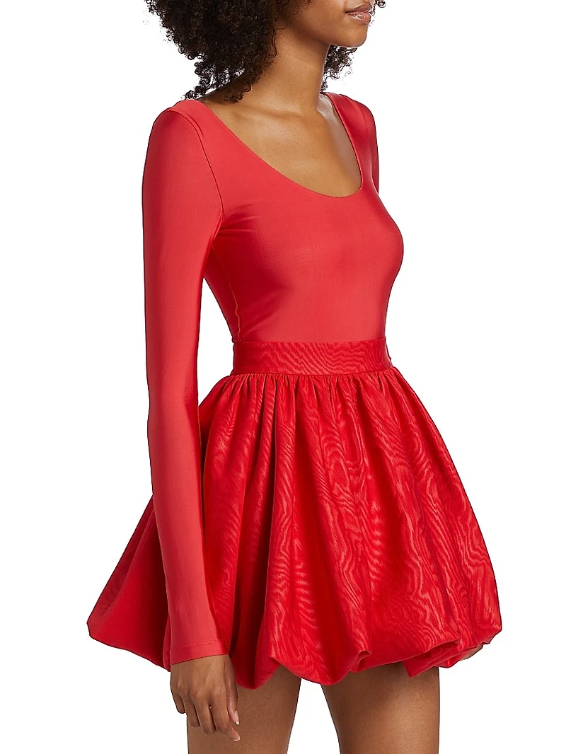 Chara Bubble-Hem Minidress