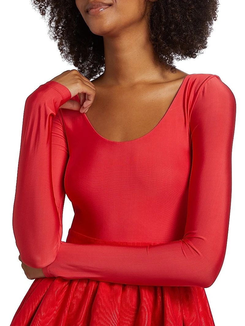 Chara Bubble-Hem Minidress