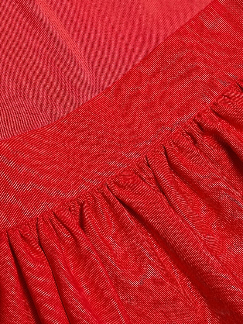 Chara Bubble-Hem Minidress