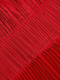 Cherry Pleated Maxi Dress